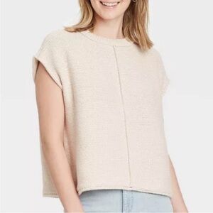 Universal Thread Cream Knit Sweater Vest